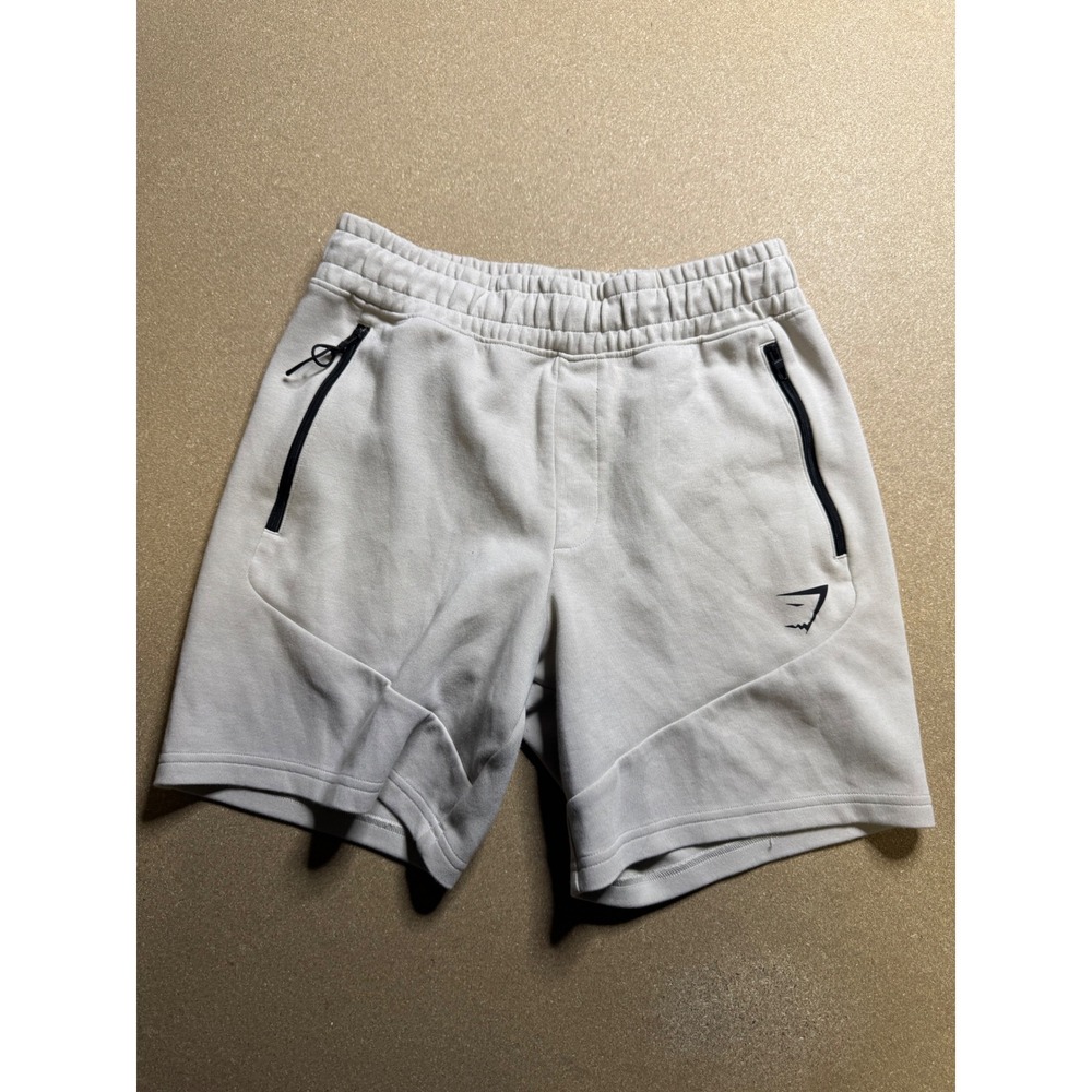 Gymshark Training‎ Shorts Zip Pockets Athletic Gym Workout Beige XS